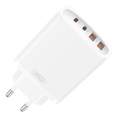 Fali töltő XO CE22, 45W, GaN, 2x USB-C, 2x USB-A