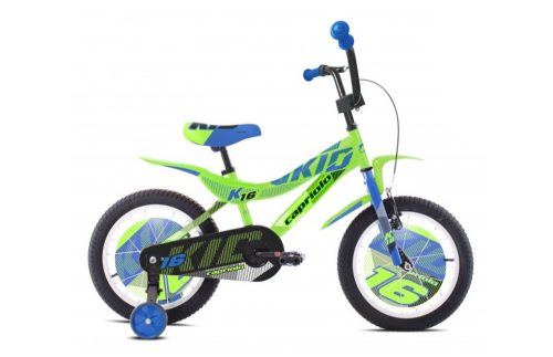 Capriolo Kid 16" gyerek kerékpár Zöld-Kék