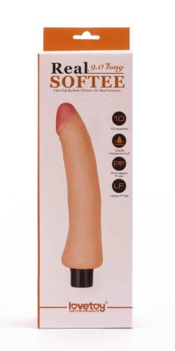 9" Real Softee Vibrating Dildo  5