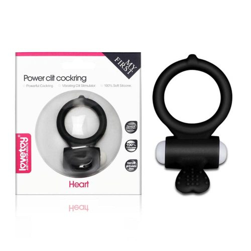 Power Clit Cockring Black 1