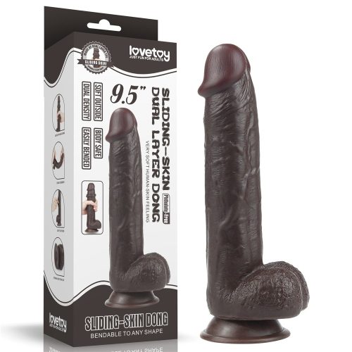 9.5'' Sliding Skin Dual Layer Dong Brown