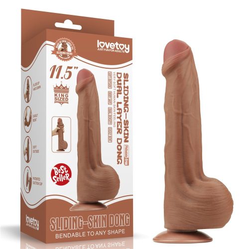 11.5'' King Sized Sliding Skin Dual Layer Dong Brown