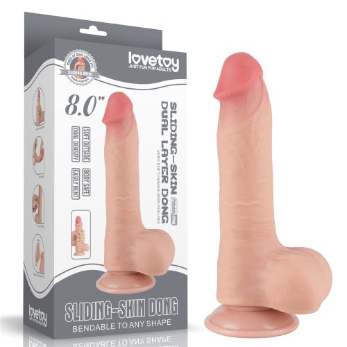 8'' Sliding Skin Dual Layer Dong Flesh I