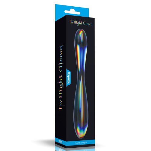 Twilight Gleam Glass Dildo- Double Delight