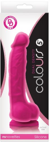 Colours Dual Density 5 inch Dildo Pink