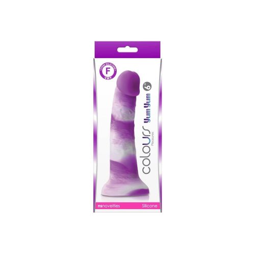 Colours - Pleasures - Yum Yum  6" Dildo - Purple