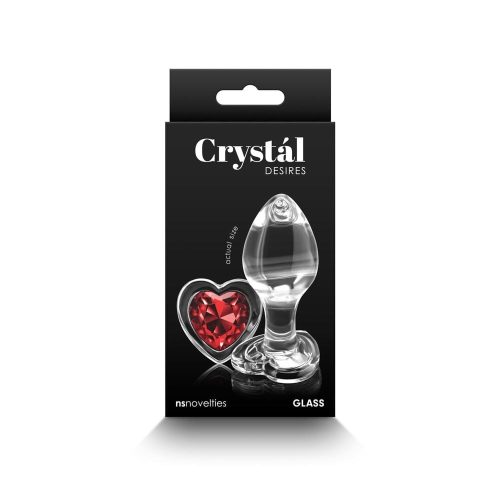 Crystal - Desires - Red Heart - Medium