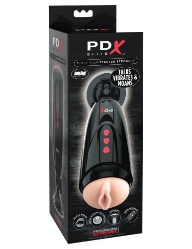 Dirty Talk Starter Stroker  Light/Black