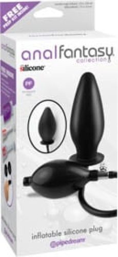 Inflatable Silicone Plug  Black