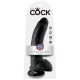 9" Cock with Balls  Black