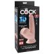 6" Triple Density Cock With Swinging Balls   Light