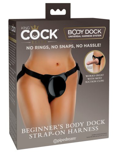 Beginner's Body Dock Strap-on Harness Black/ Black