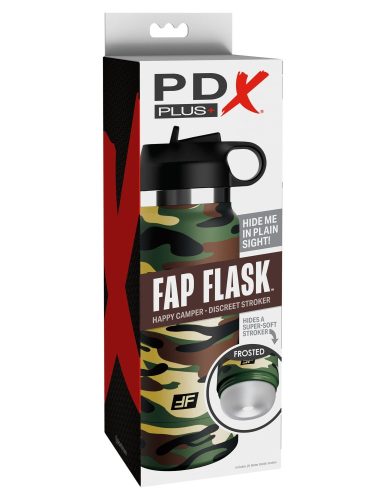 Fap Flask - Happy Camper Discreet Stroker Frosted