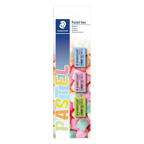 Radír Staedtler Pastel Line 3db bliszter Promo