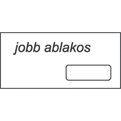 Boríték LA/4 szilikonos jobb ablakos