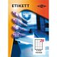 Etikett címke pd 70x36 mm szegéllyel 100 ív 2400 db/doboz