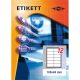 Etikett címke pd 105x48 mm szegéllyel 10 ív 120 db/csomag