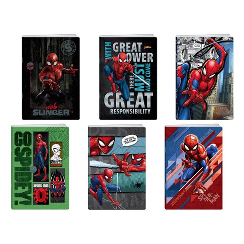 Füzet Bestbuy Spider-Man A/5 tűzött 50 lapos kockás