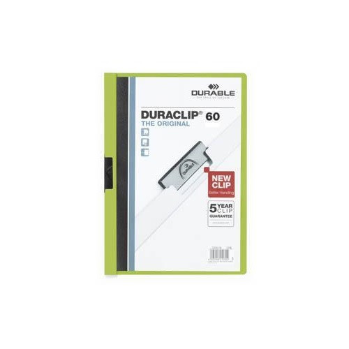 Clip-mappa Durable Duraclip A/4 60 lapig zöld