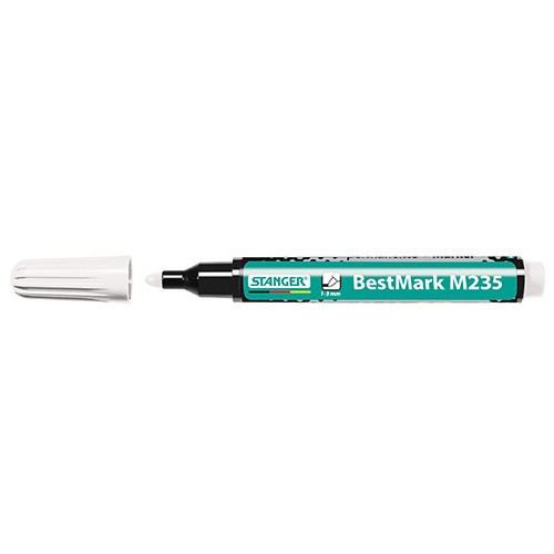 Marker Stanger M235 permanent 1-3 mm kerek fehér