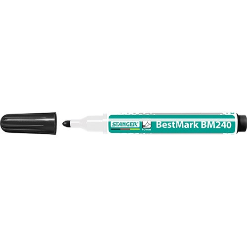 Táblamarker Stanger BM240 kerek 1-3 mm fekete