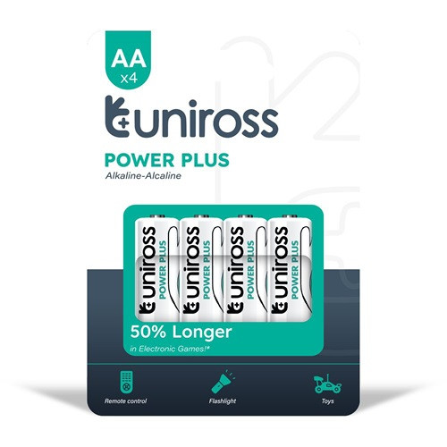 Ceruza elem Uniross AA Alkaline Power Plus 4 db-os