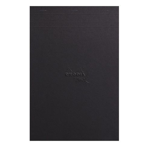 Művészeti rajztömb Clairefontaine Rhodia Touch A/4+ 50 lap 120g tűzött fekete kereszthálós