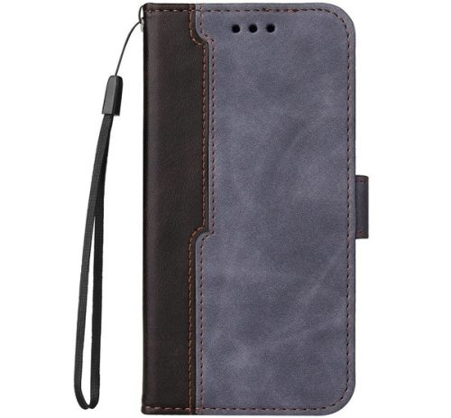 Apple Wooze Colour Wallet iPhone 16 Plus oldalra nyíló tok, stand, kártyatartóval, kézpánttal, szürke