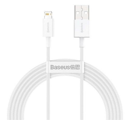 Baseus Superior USB-A - Lightning kábel, 2,4A, 2m, fehér