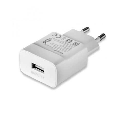 Huawei HW-050100E01W hálozati töltő adapter, 5V/1A, fehér, gyári, ECO csomagolásban