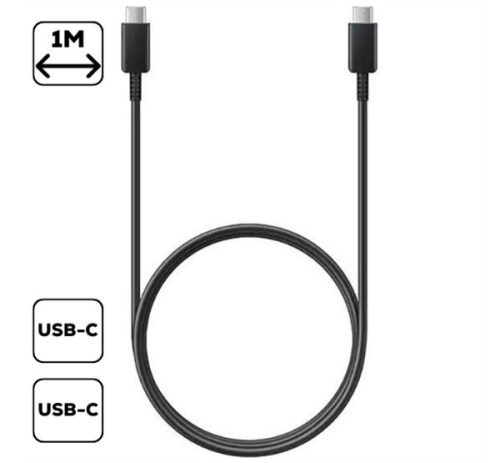 Samsung EP-DN975BB gyári USB-C - USB-C adatkábel (5A), fekete