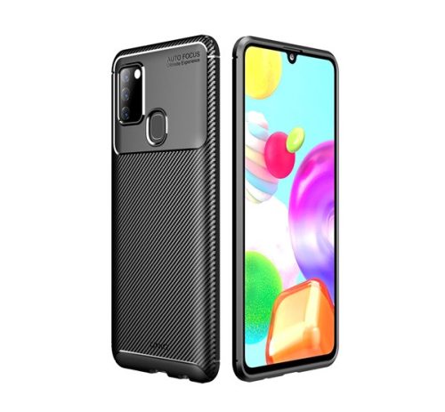 Uniq Hexa Samsung Galaxy A21S, szilikon tok, fekete