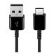 Samsung EP-DG930IBE kompatibilis USB Type-C adatkábel, 1,5m, fekete, Eco csomagolás