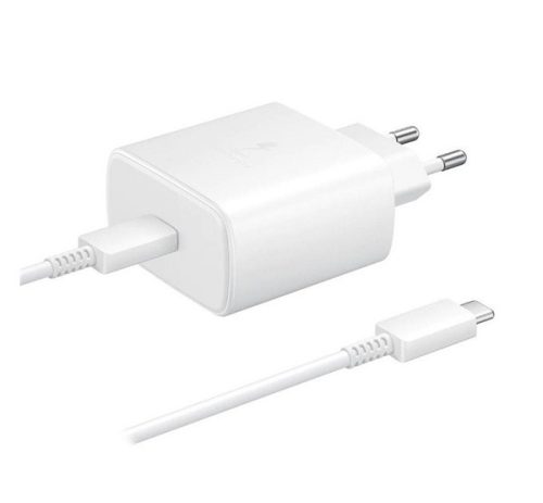 Samsung EP-TA845XB kompatibilis hálózati töltő adapter + DN975BBE Type-C kábel, 45W, fekete, (No logo)