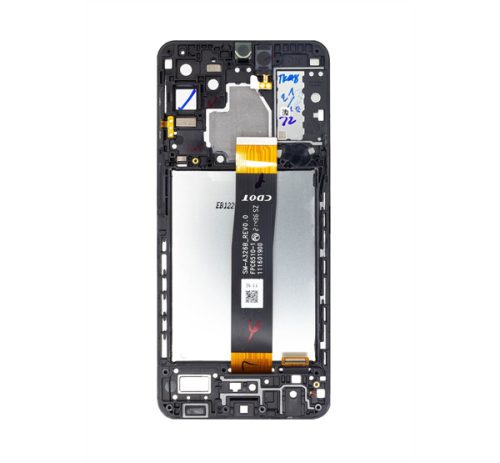 Samsung Galaxy A32 5G kompatibilis LCD modul kerettel, OEM jellegű, fekete