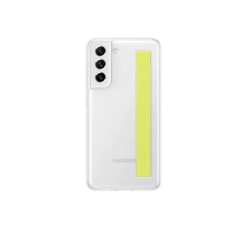 Samsung Galaxy S21 FE Clear Strap Cover, gyári tok, fehér, EF-XG990CW