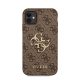 Guess PU 4G Metal Logo Apple iPhone 11 hátlap tok, barna