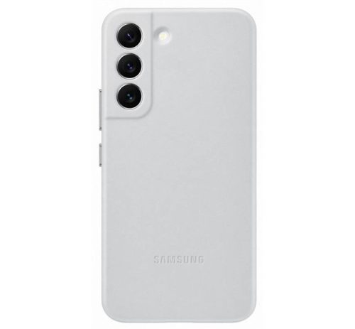 Samsung Galaxy S22 Leather Cover, gyári bőr tok, szürke, EF-VS901LJ