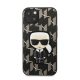 Karl Lagerfeld Monogram Ikonik hátlap tok Apple iPhone 13, fekete