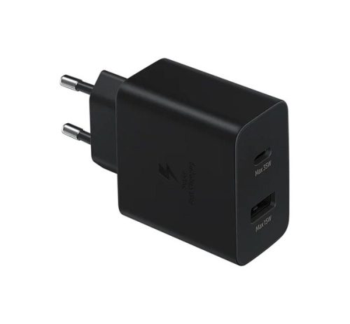 Samsung EP-TA220NBE hálózati gyorstöltő, 2XUSB, 30W, fekete