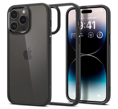 Spigen Ultra Hybrid Apple iPhone 14 Pro Max Matte Black tok, fekete