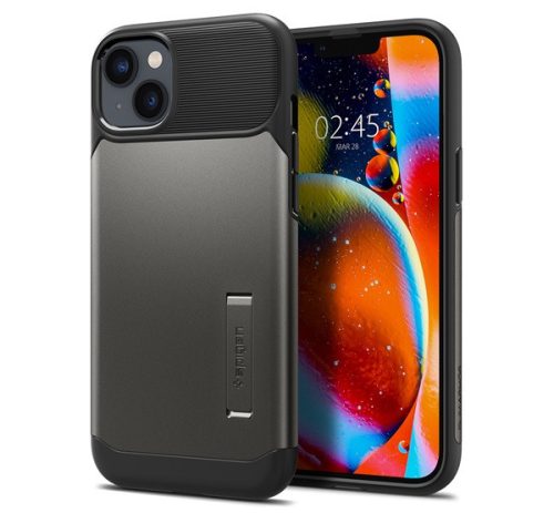 Spigen Slim Armor Apple iPhone 14 Plus Gunmetal tok, szürke