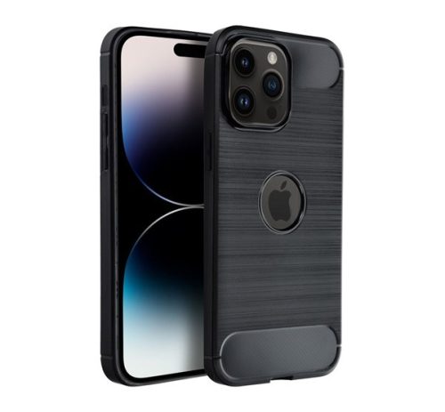 Forcell Carbon hátlap tok Apple iPhone 14 Pro Max, fekete