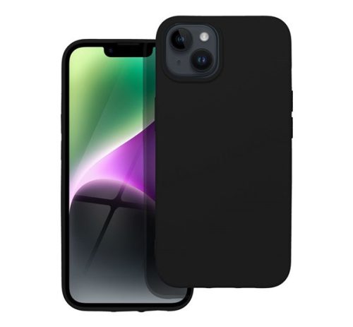 Forcell Szilikon LITE hátlap tok Apple iPhone 14, fekete