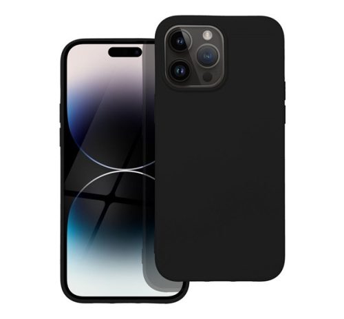 Forcell Szilikon LITE hátlap tok Apple iPhone 14 Pro Max, fekete