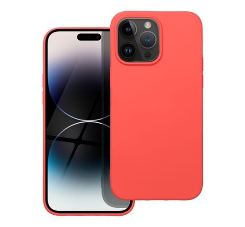 Forcell Szilikon LITE hátlap tok Apple iPhone 14 Pro Max, rózsaszín