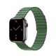 Phoner Rever Apple Watch forgatható mágneses szilikon szíj, 41/40/38mm, S/M, zöld