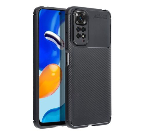 Forcell Carbon Premium hátlap tok,  Xiaomi Redmi 9A / 9AT , fekete