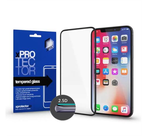 Xprotector Tempered Glass Full 2.5D 0,33 kijelzővédő üvegfólia, Samsung Galaxy A54 5G, fekete