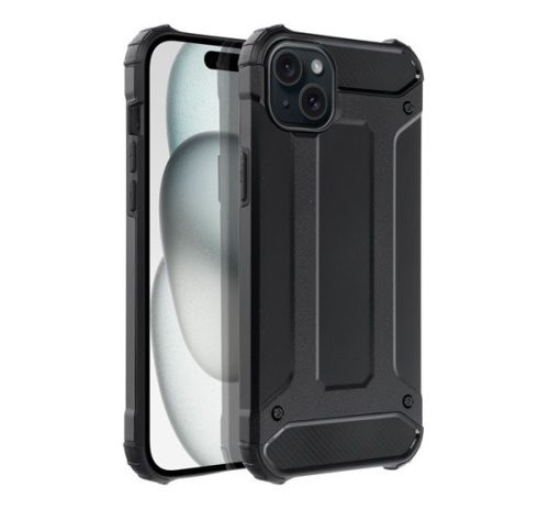 Forcell Armor hátlap tok, Apple iPhone 15 Plus , fekete